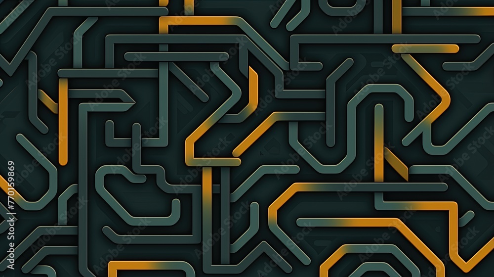a seamless pattern of intersecting lines forming an intricate geometric maze