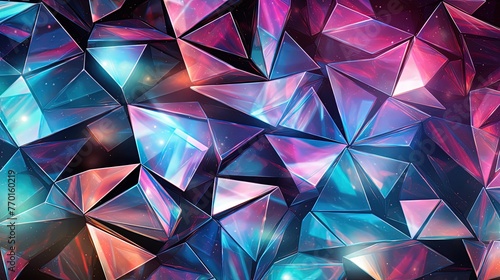 diamond patterns with a holographic effect