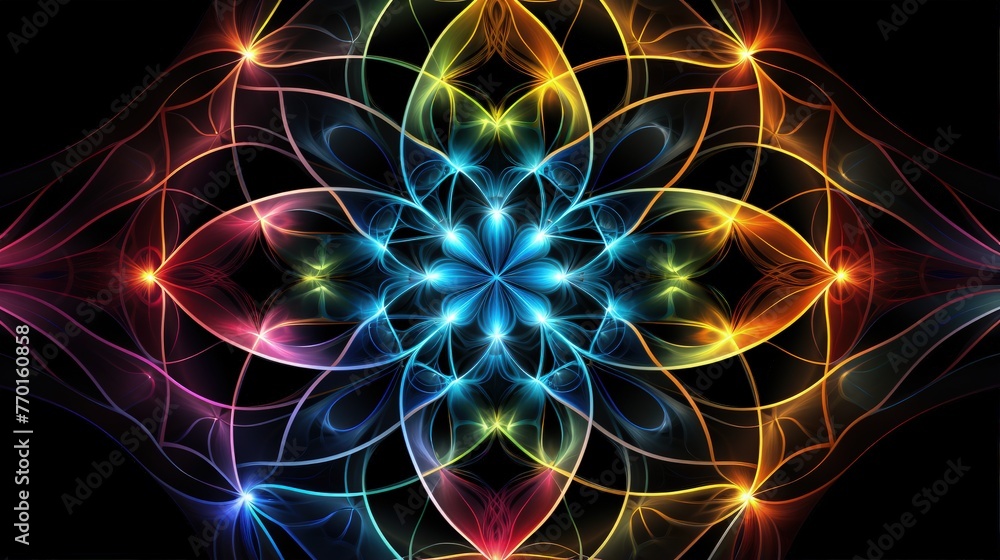 interlocking stars in a cosmic pattern interlocking stars in a cosmic pattern