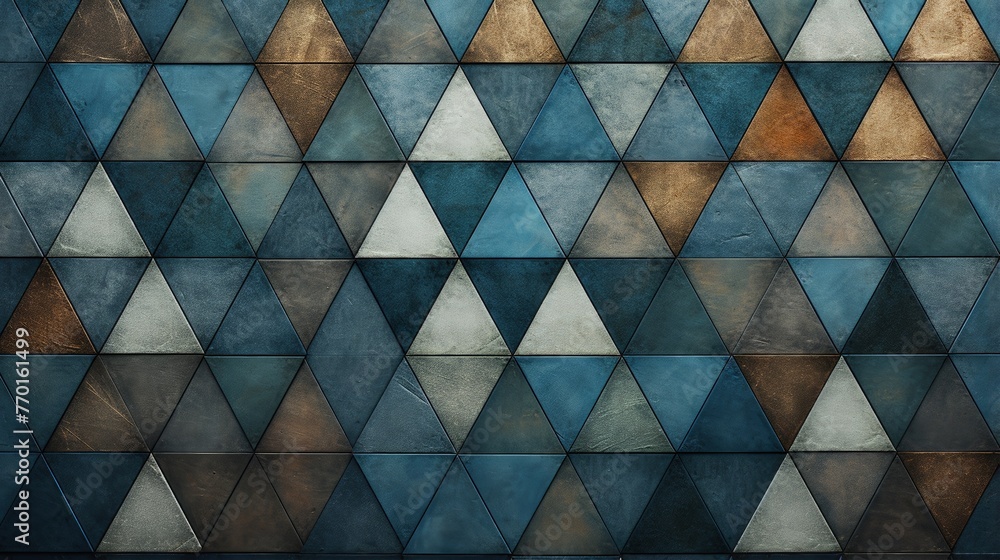 triangular elements with a mosaic like texture adding depth and visual interest triangular elements with a mosaic like texture adding depth and visual interest