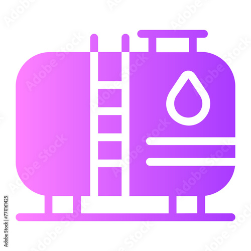 oil tank gradient icon