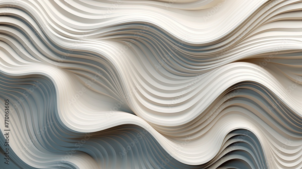 wave like formation of interlocking curves wave like formation of interlocking curves