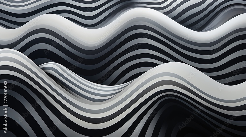 Obraz premium zigzag lines creating a dynamic composition