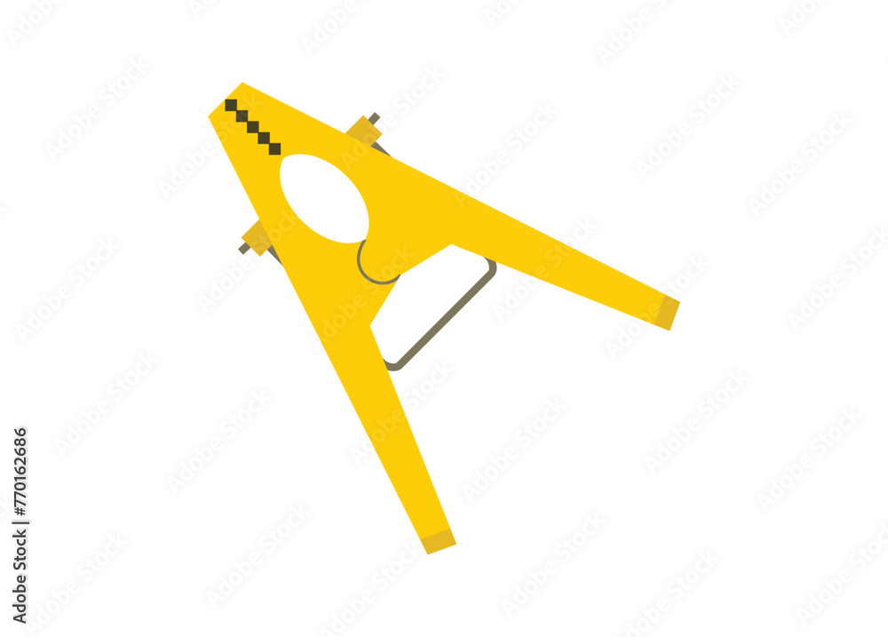 Plastic clothespin. Simple flat illustration. Plastic clothespin. Simple flat illustration.