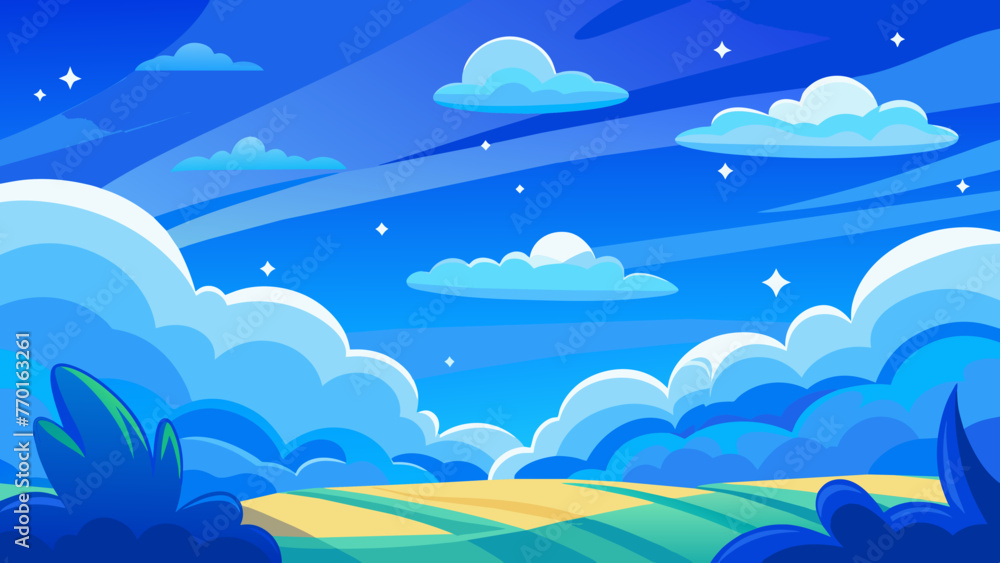 landscape with clouds