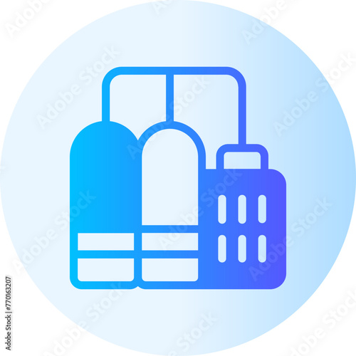 storage tank gradient icon