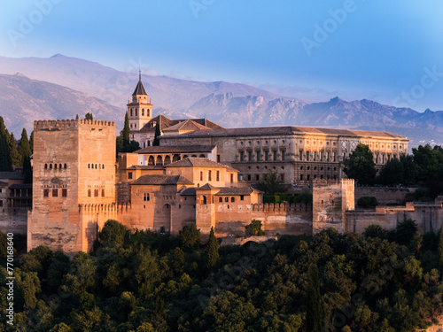 the alhambra palace charles v tower of comares photo
