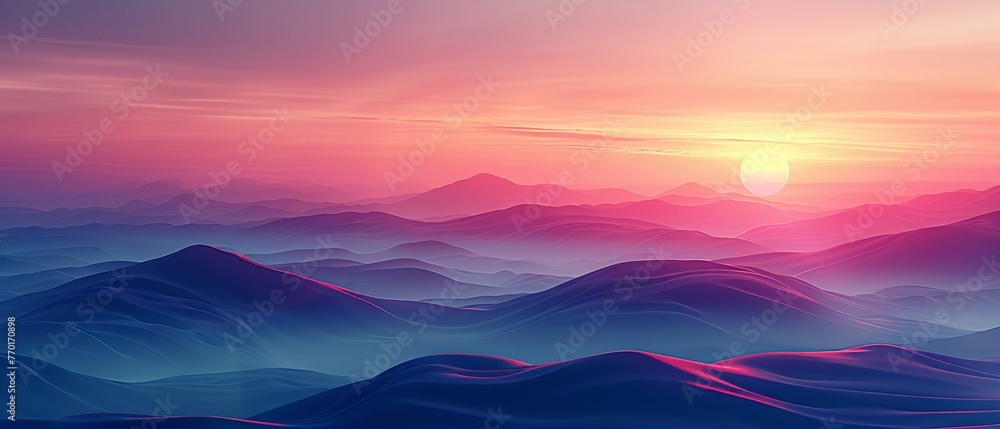 An animated background for a meditation app, with a gradient that glows softly