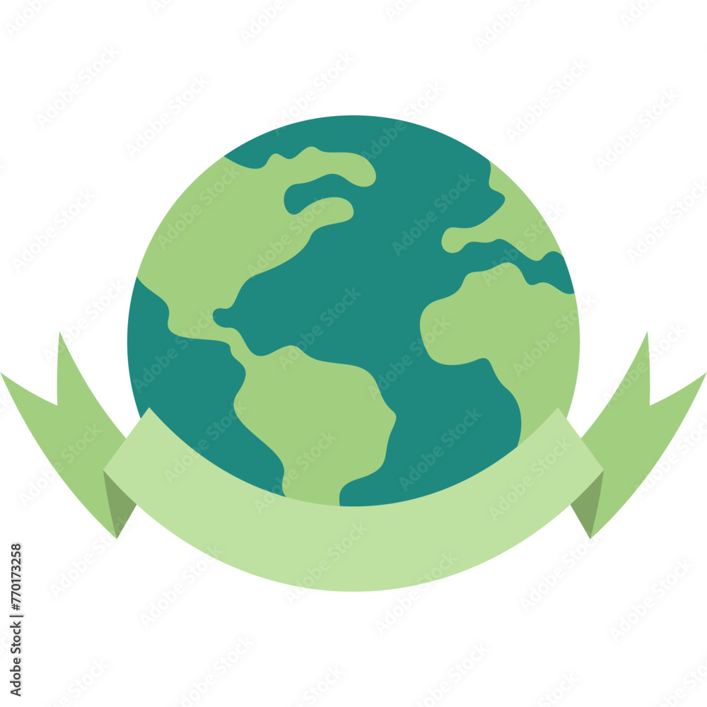 Flat Earth Day Illustration Flat Earth Day Illustration