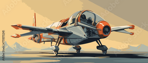 fighter in flight