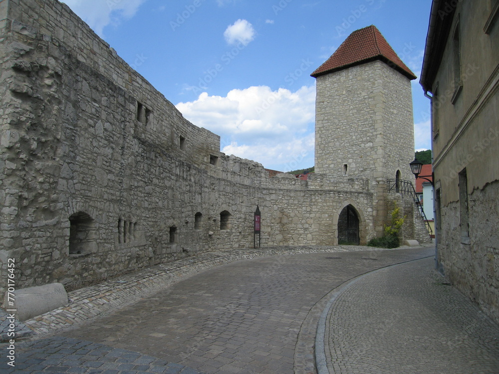 Stadtmauer in Freyburg an der Unstrut im Burgenlandkreis in Sachsen-Anhalt