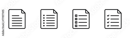 document icon set vector