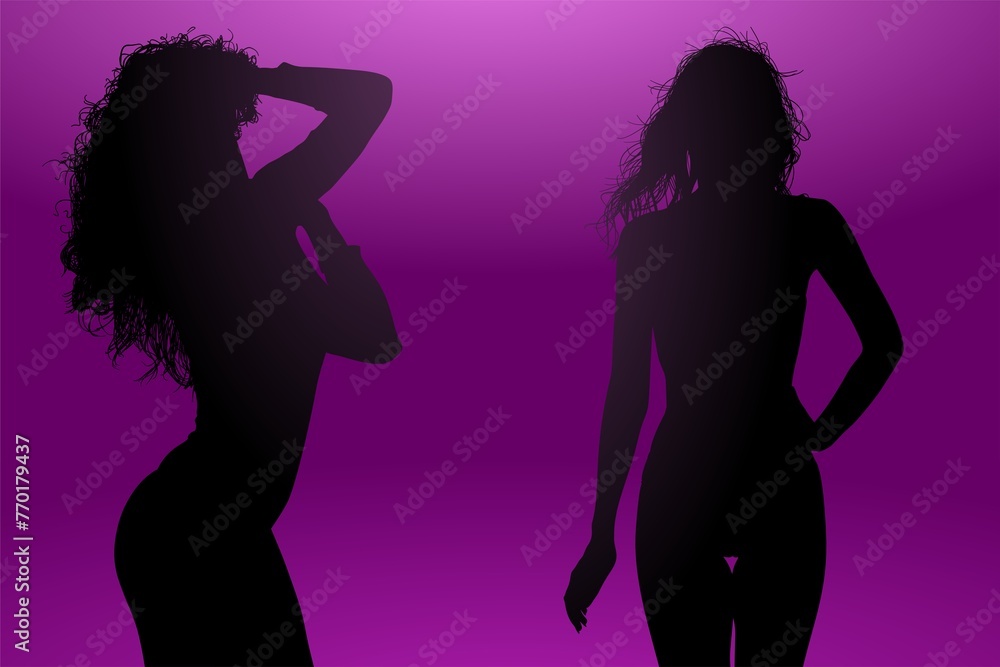 mujeres, ilustracion, vector, silueta, modelos, modelos, moda, pose, sensual mujeres, ilustracion, vector, silueta, modelos, modelos, moda, pose, sensual
