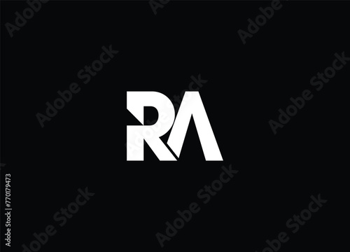 RA initial logo design and creative logo