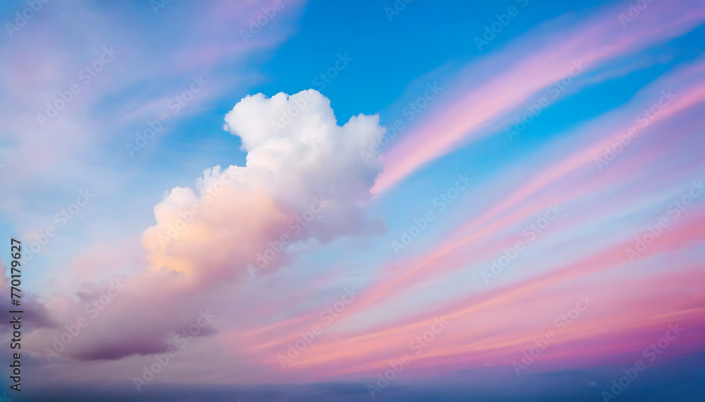 Obraz premium Cotton Candy Skies background. Generative AI.