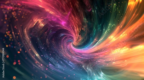 A spectrum of colors forming a mesmerizing backdrop of fantastical energy