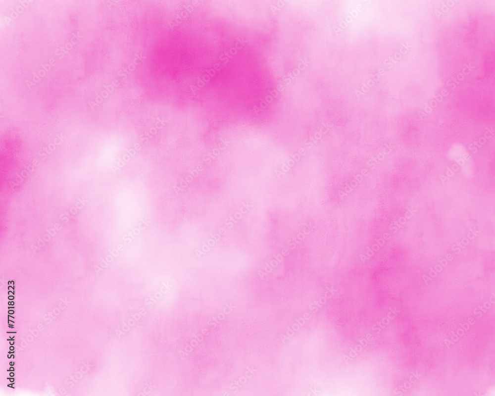 滲みのあるピンクの水彩風背景　壁紙　素材