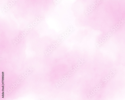 滲みのあるピンクの水彩風背景　壁紙　素材 photo