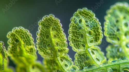 A microscopic view of a fern spore showing intricate details of its structure and potential for wide dispersal.