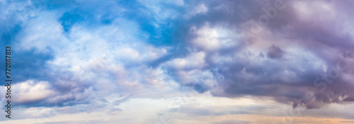Abstract panorama cloud texture.