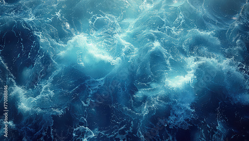 Background with water waves. Created with Ai