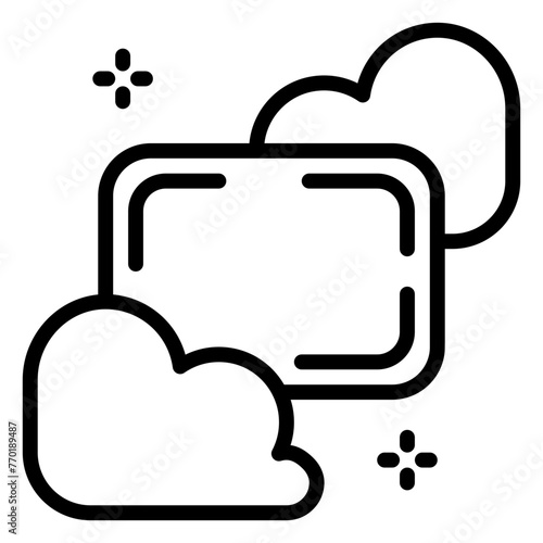 challenge icon, line icon style