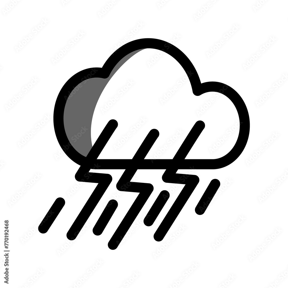 Obraz premium Storm icon PNG