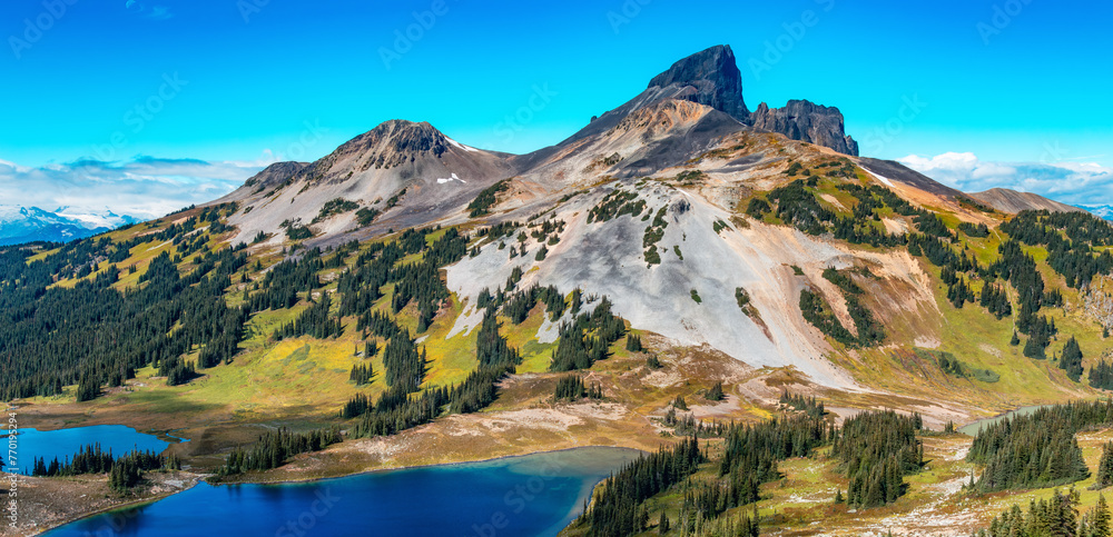 Canadian Nature Mountain Landscape Background.