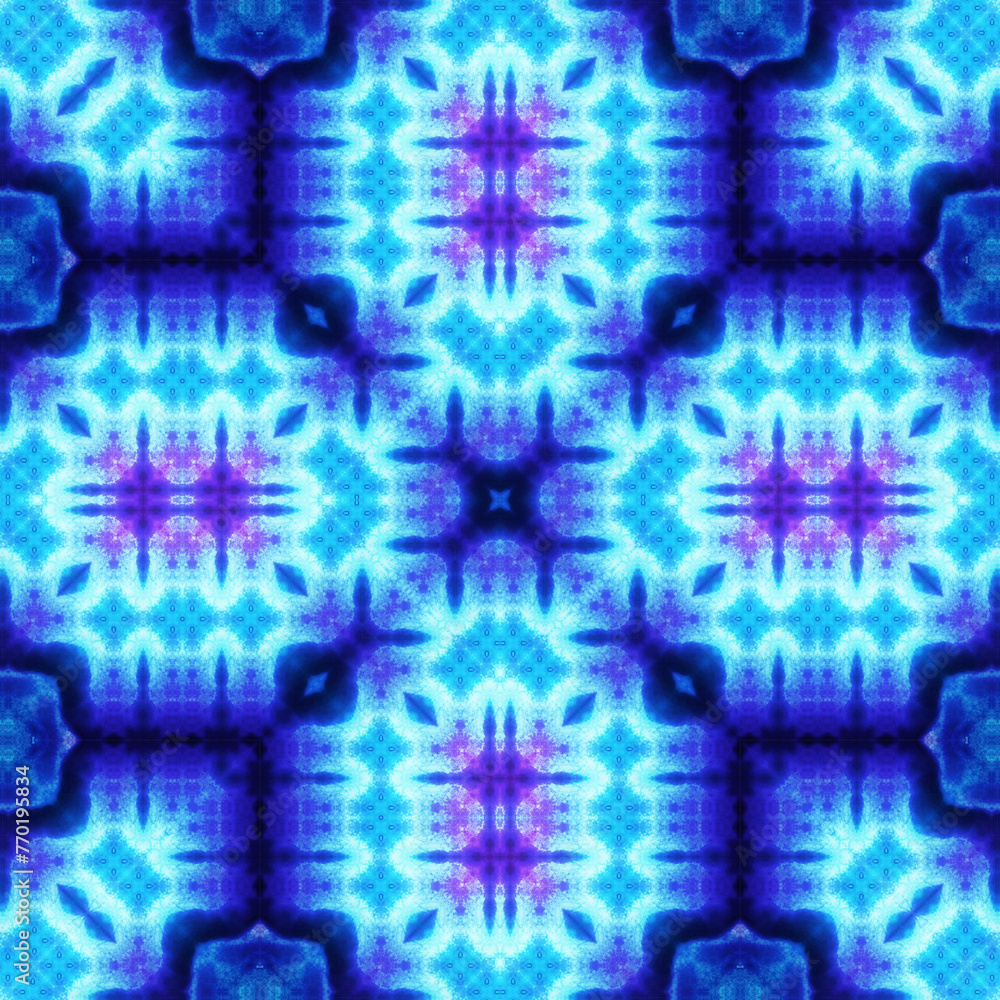 seamless abstract pattern and texture. Symmetrical pattern of watercolors and bubbles seamless abstract pattern and texture. Symmetrical pattern of watercolors and bubbles