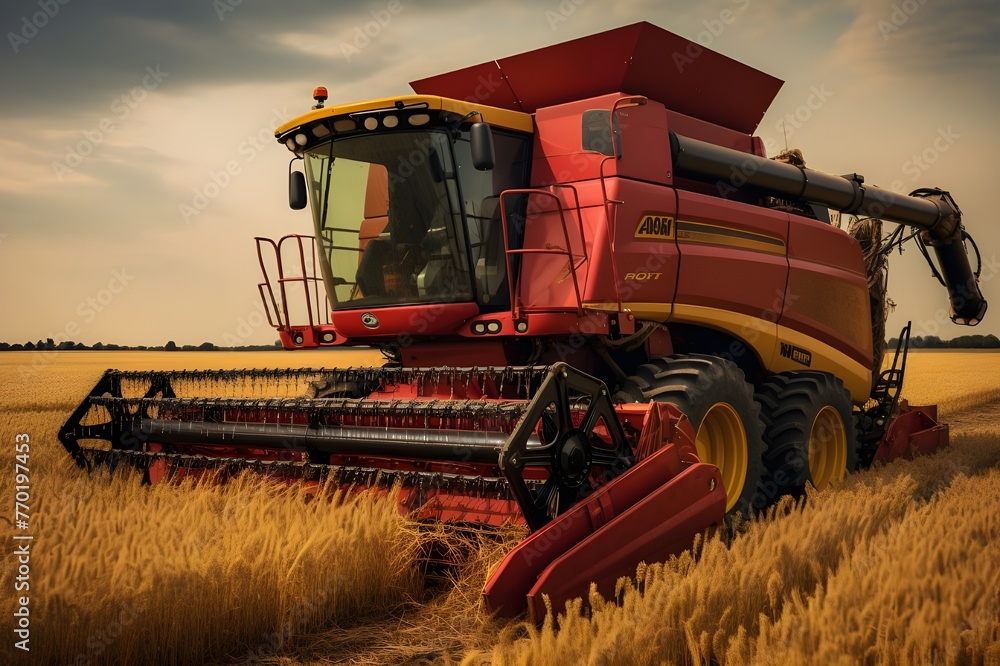 Fototapeta premium Advanced_Agricultural_Machinery beautiful pics