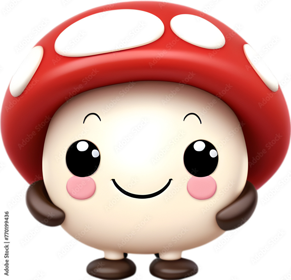Cute Cartoon Mushroom icon Cute Cartoon Mushroom icon