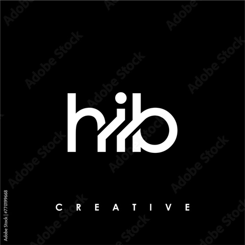 HIB Letter Initial Logo Design Template Vector Illustration photo