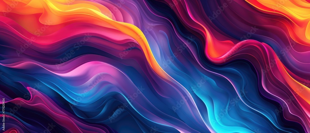 Abstract background from multi-colored shaped lines. Background for design.