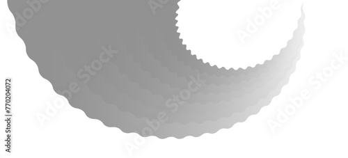 グレーの波の幾何学模様の抽象的な背景、バナーのデザイン。ラインパターン。ベクターイラスト。