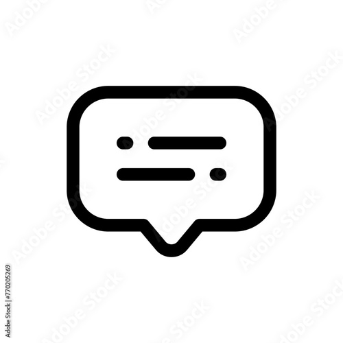 Subtitle icon in trendy outline style isolated on white background. Subtitle silhouette symbol for your website design, logo, app, UI. Vector illustration, EPS10.