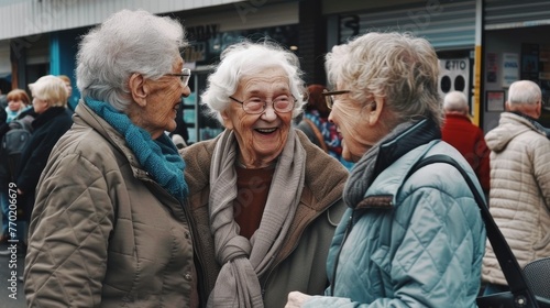 Group of Older Women Standing Together
