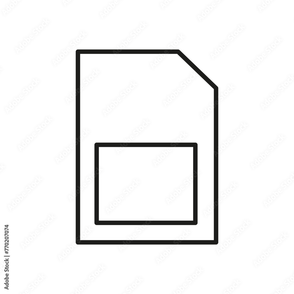 SIM card icon. Mobile technology symbol. Cellular network connection. Communication chip design. Vector illustration. EPS 10. SIM card icon. Mobile technology symbol. Cellular network connection. Communication chip design. Vector illustration. EPS 10.