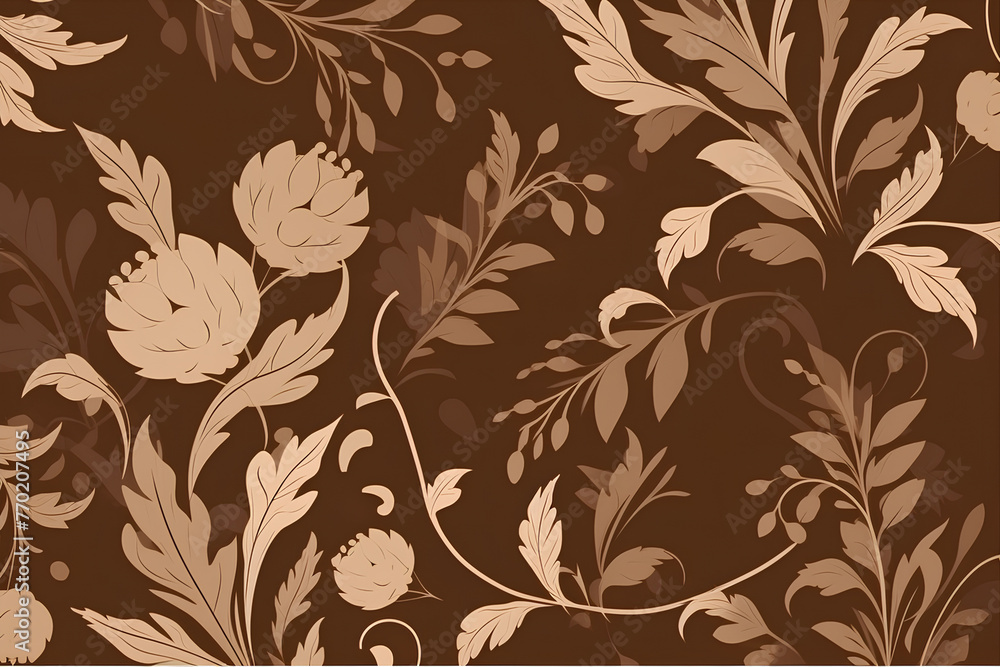Fototapeta premium seamless floral pattern made by midjourney