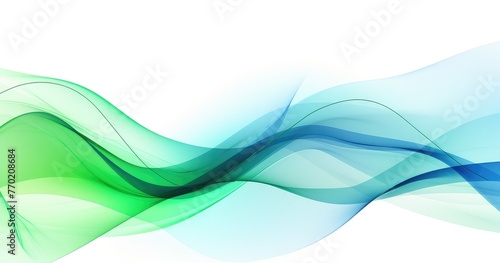 serene waves background in blue green shade