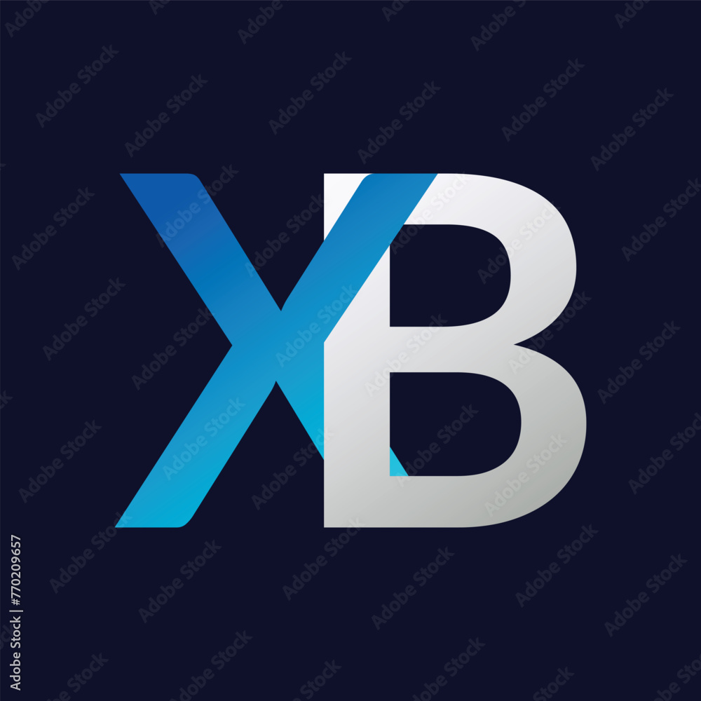 Abstract XB letter logo design template. Vector Logo Illustration. Abstract XB letter logo design template. Vector Logo Illustration.