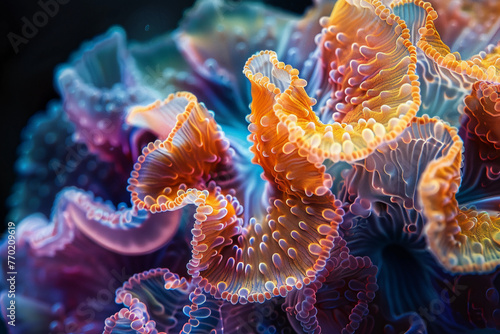 Create close-up shots of organic formations like coral reefs, exploring the mesmerizing shapes and vibrant colors that nature produces © Izhar