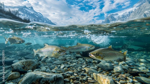 The disappearance of glaciers leads to a significant drop in water levels causing freshwater fish populations to decline and drastically altering aquatic ecosystems.