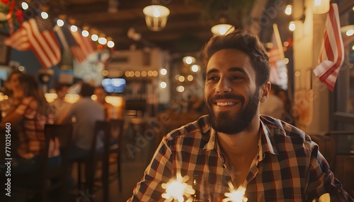 30-year-old celebrates the 4th of July from a bar