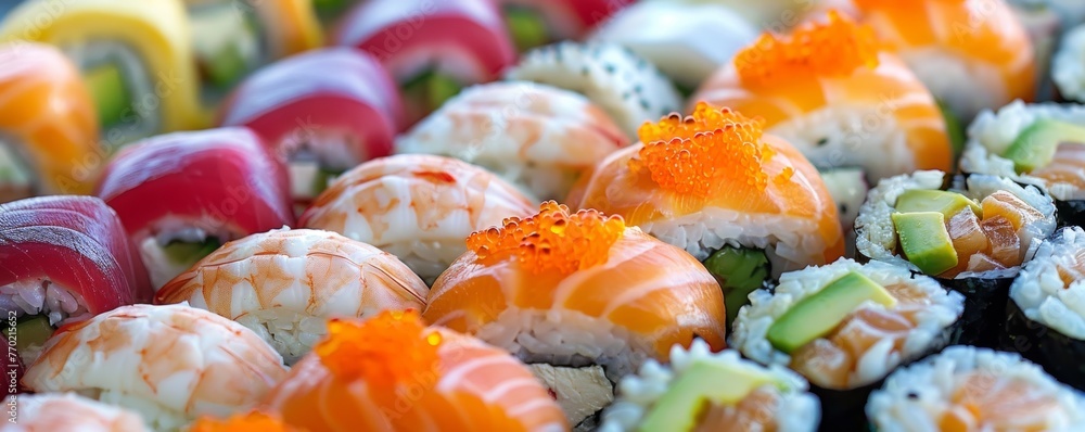 Mealtime is a colorful display of antioxidant-rich sushi Mealtime is a colorful display of antioxidant-rich sushi