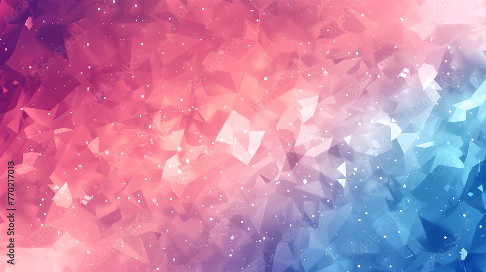 Polygons in Pink and Blue Wallpaper Background - obrazy, fototapety, plakaty 
