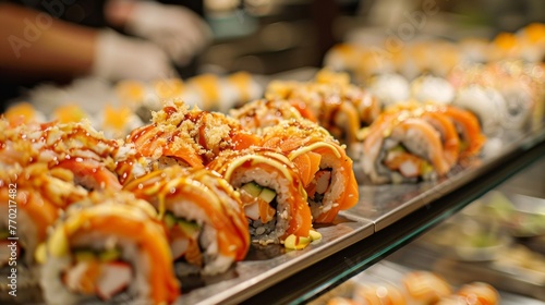 Sushi rolls as a popular choice for health-conscious diners