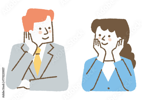 Men and women who are into their work_Colors