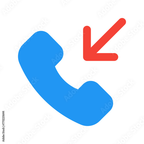 incoming call flat icon