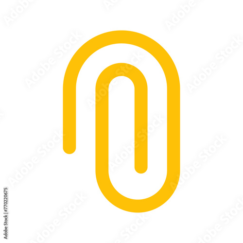 paper clip flat icon