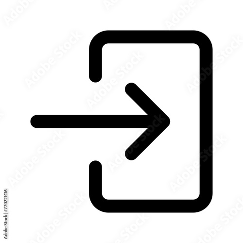 login glyph icon
